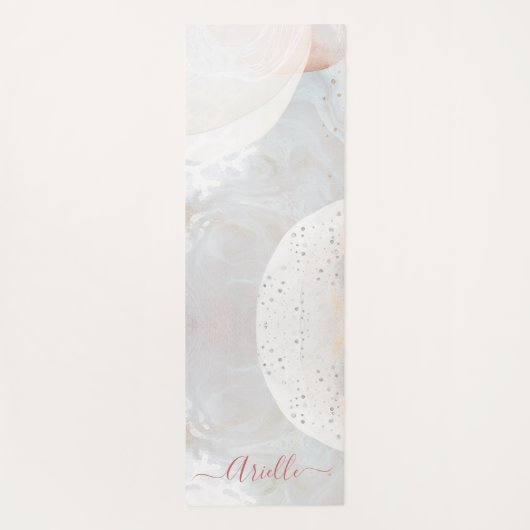 抽象芸術の水の色の形状Etherealヨガマット ヨガマット (裏面)