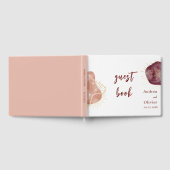 抽象芸術の水の色の結婚形状のゲストブック ゲストブック (全面)