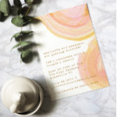 抽象芸術の水の色の絵を描渦巻きカップルのシャワー 招待状