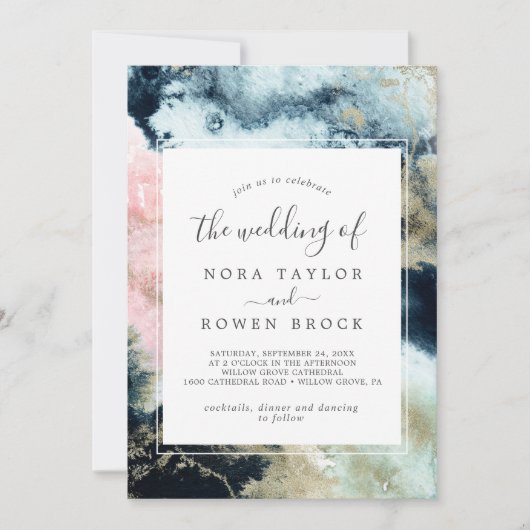 抽象芸術の水は結婚の 招待状 (正面)