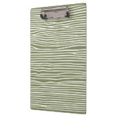 抽象芸術の水平線_白オリーブの緑 クリップボード (左)