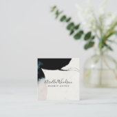 抽象芸術の水彩の形状メイクアップアーティスト スクエア名刺 (スタンド正面)