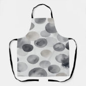 抽象芸術の水彩はね エプロン (正面)