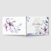 抽象芸術の水彩りんご花 ゲストブック (全面)