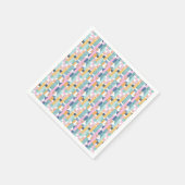 抽象芸術の水彩形状パターン スタンダードカクテルナプキン (角)