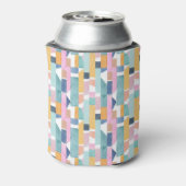 抽象芸術の水彩形状パターン 缶クーラー (缶裏面)