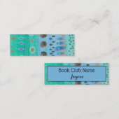抽象芸術の水彩画パーソナライズされた術，ブッククラブ コーリングカード (正面/裏面)