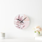 抽象芸術の水彩色図形 ラウンド壁時計 (ホーム)