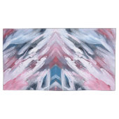 抽象芸術の水色のストロ絵を描ック 枕カバー (正面左)