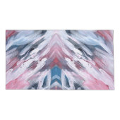 抽象芸術の水色のストロ絵を描ック 枕カバー (裏面-左)