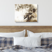 抽象芸術の水色の背景のグランジ紙 キャンバスプリント (インサイチュ (寝室))