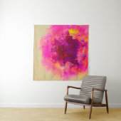 抽象芸術の水色の背景テカラフルクスチャ タペストリー (インサイチュ(横))