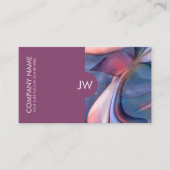 抽象芸術の水色フロー 名刺 (正面)