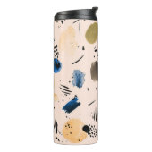 抽象芸術の水色：幾何学的インクパターン。 タンブラー (回転左)