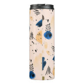 抽象芸術の水色：幾何学的インクパターン。 タンブラー (裏面)