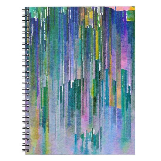 抽象芸術の水色、油絵を描の背景。 ノートブック (正面)
