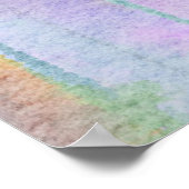 抽象芸術の水色、油絵を描の背景。 ポスター (角)