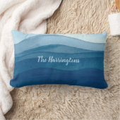 抽象芸術の波の名前をカスタムするの装飾用クッション ランバークッション (ブランケット)