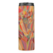 抽象芸術の波カラフルなパターン芸術 タンブラー (裏面)