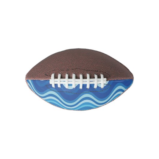 抽象芸術の波線のパターン アメリカンフットボール (正面)