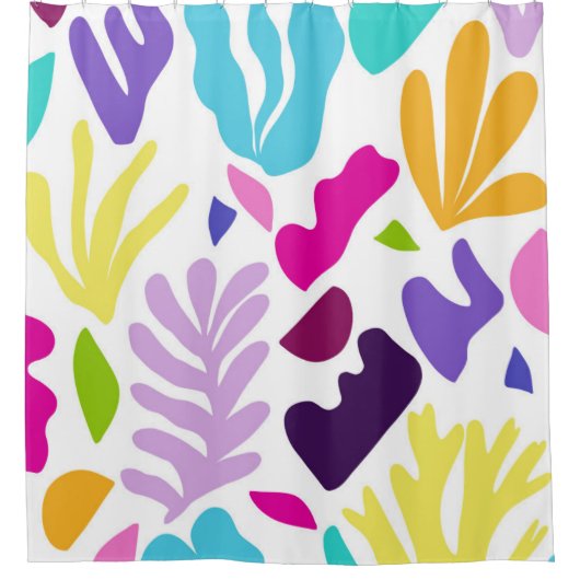 抽象芸術の海と形#2 #decor #art シャワーカーテン (正面)