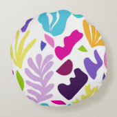 抽象芸術の海と形#2 #decor #art ラウンドクッション (裏面)