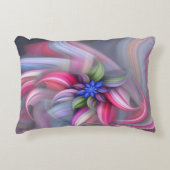 抽象芸術の渦巻く花 アクセントクッション (正面)