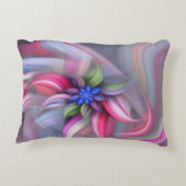 抽象芸術の渦巻く花 アクセントクッション (裏面)