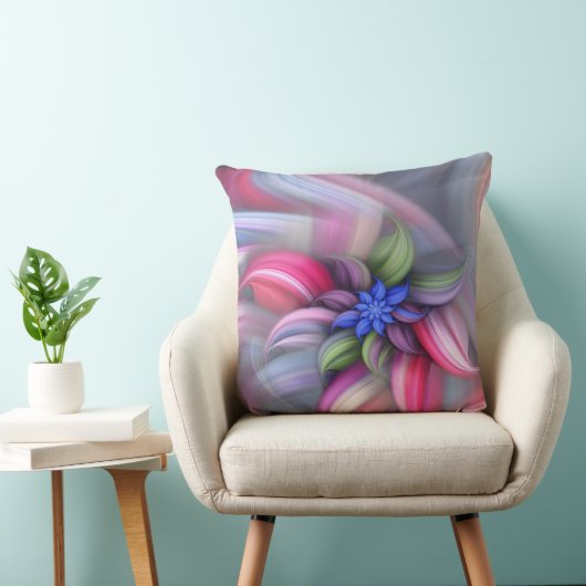抽象芸術の渦巻く花 クッション (椅子)