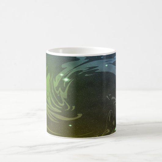 抽象芸術の渦巻 コーヒーマグカップ (中央)