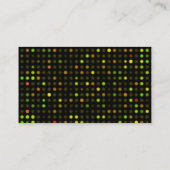 抽象芸術の点科学の名刺 名刺 (裏面)