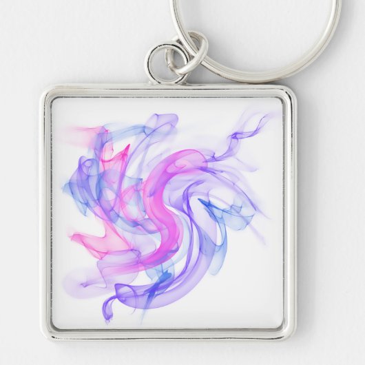 抽象芸術の煙 キーホルダー (正面)