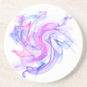 抽象芸術の煙 コースター