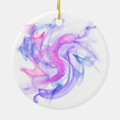 抽象芸術の煙 セラミックオーナメント (裏面)