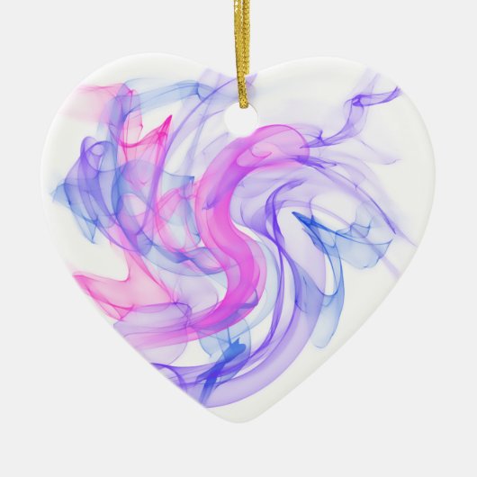 抽象芸術の煙 セラミックオーナメント (正面)