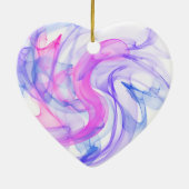 抽象芸術の煙 セラミックオーナメント (裏面)