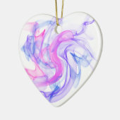 抽象芸術の煙 セラミックオーナメント (左)