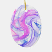 抽象芸術の煙 セラミックオーナメント (裏面)