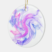 抽象芸術の煙 セラミックオーナメント (左)