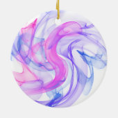 抽象芸術の煙 セラミックオーナメント (裏面)