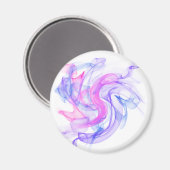 抽象芸術の煙 マグネット (正面/裏面)