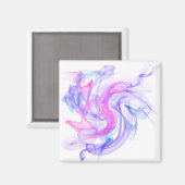 抽象芸術の煙 マグネット (正面/裏面)