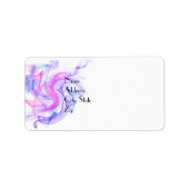 抽象芸術の煙 ラベル (正面)