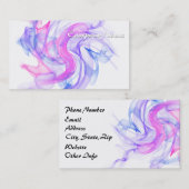 抽象芸術の煙 名刺 (正面/裏面)