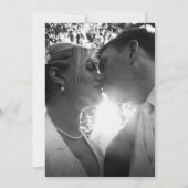 抽象芸術の熱帯潮線アクア結婚イエロ 招待状 (裏面)