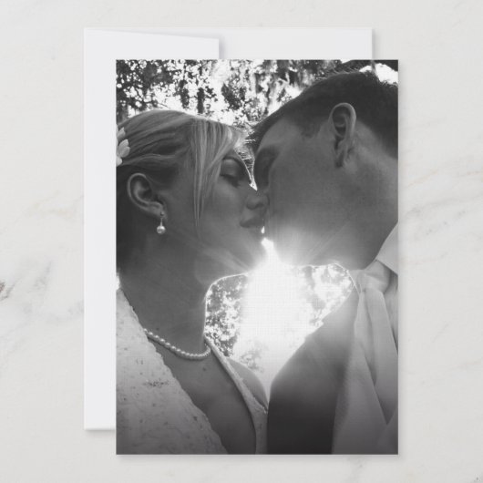 抽象芸術の熱帯潮線アクア結婚イエロ 招待状 (裏面)