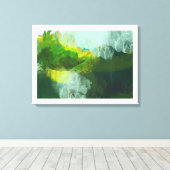 抽象芸術の熱帯絵画景観 キャンバスプリント (インサイチュ (ウッドフロア))
