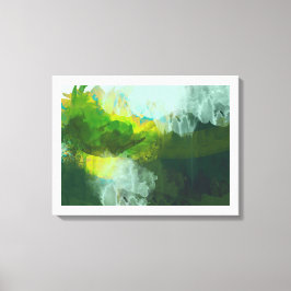 抽象芸術の熱帯絵画景観 キャンバスプリント