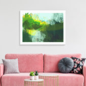 抽象芸術の熱帯絵画景観 キャンバスプリント (インサイチュ (リビング))