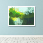 抽象芸術の熱帯絵画景観 キャンバスプリント (インサイチュ (ウッドフロア))